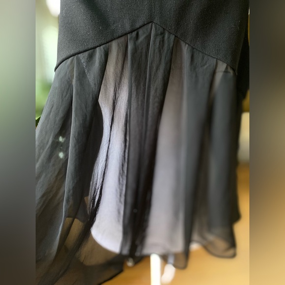 BCBGeneration Black Ladies vest with chiffon detail - Picture 7 of 11